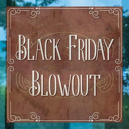CGSignLab | Black Friday Blowout -Card Card נצמד חלון | 24 x24